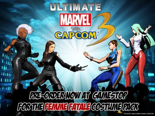 Ultimate Marvel vs Capcom 3 - Femme Fatale Costumes