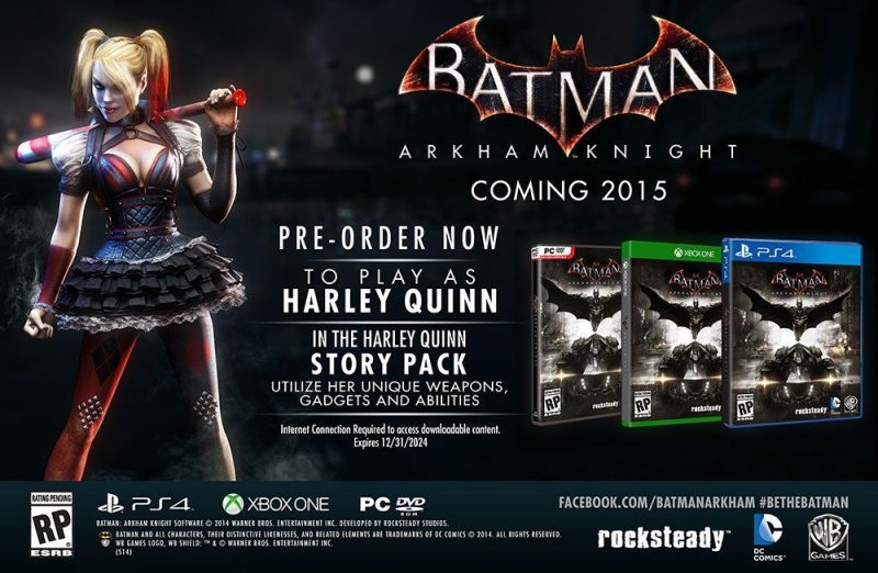 Arkham Knight Harley Quinn DLC