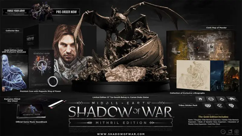 Middle earth Shadow of War Mithril Edition