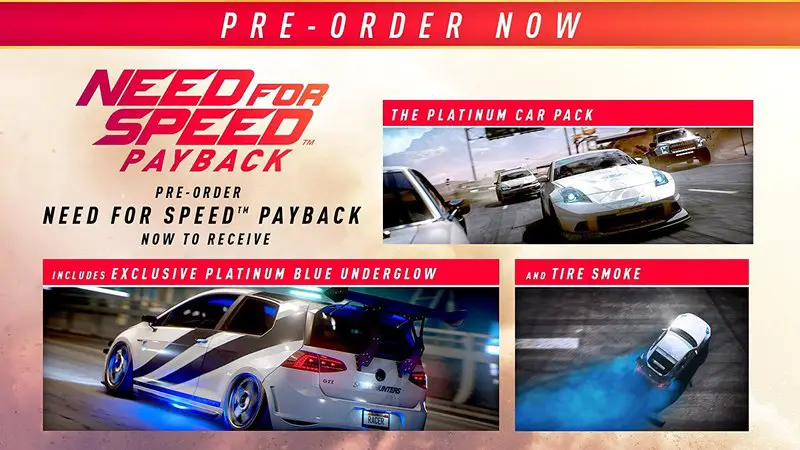 Nfs payback platinum car pack что входит