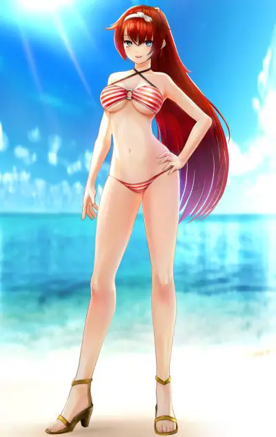 Nights of Azure 2 - Swimsuit Costume for Aluche