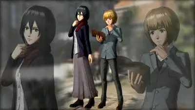 Attack on Titan 2 - Mikasa and Armin