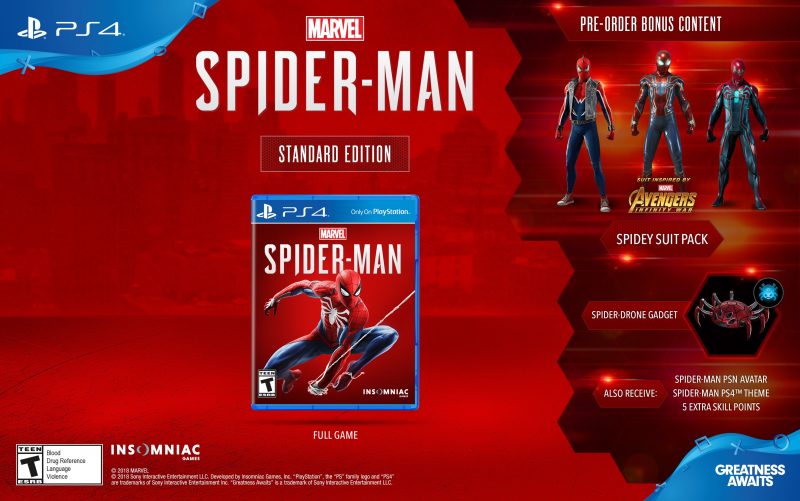Marvels Spider Man Pre Order Bonus