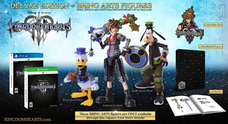 what does the kingdom hearts 3 deluxe edition include