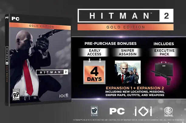 Hitman 2 gold edition что входит