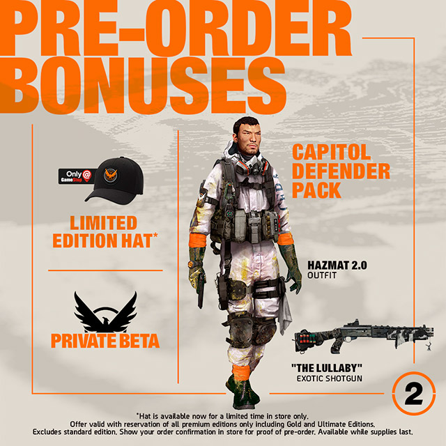 the division 2 pre order