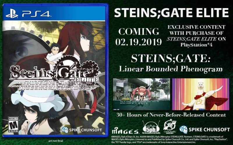SteinsGate Elite PS4 Pre Order Bonus