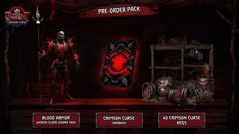 GWENT Crimson Curse Pre Order Pack