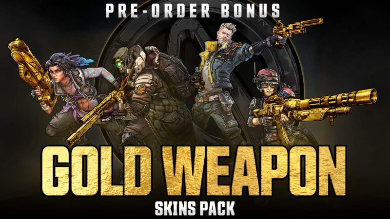 Borderlands 3 Gold Weapon Skins Pack