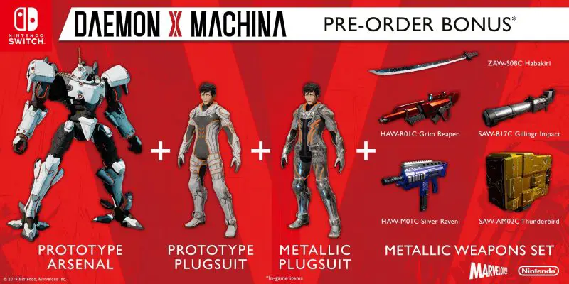 Daemon X Machina Pre Order Bonuses