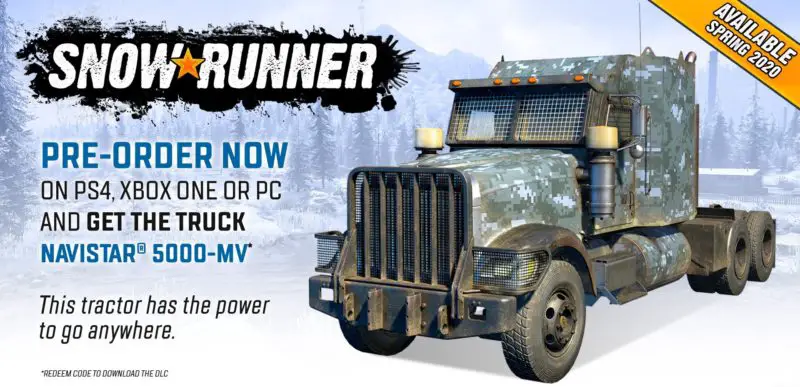 Snowrunner navistar 5000 mv как получить