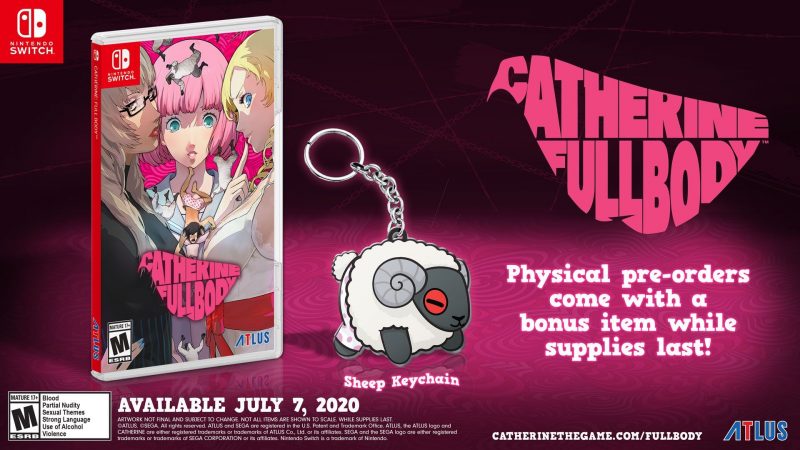 Catherine: Full Body (Switch) - Sheep Keychain