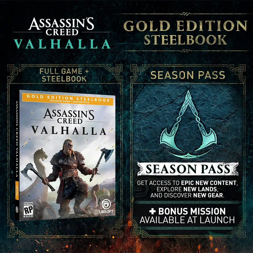 Assassin’s Creed Valhalla - Gold SteelBook Edition.