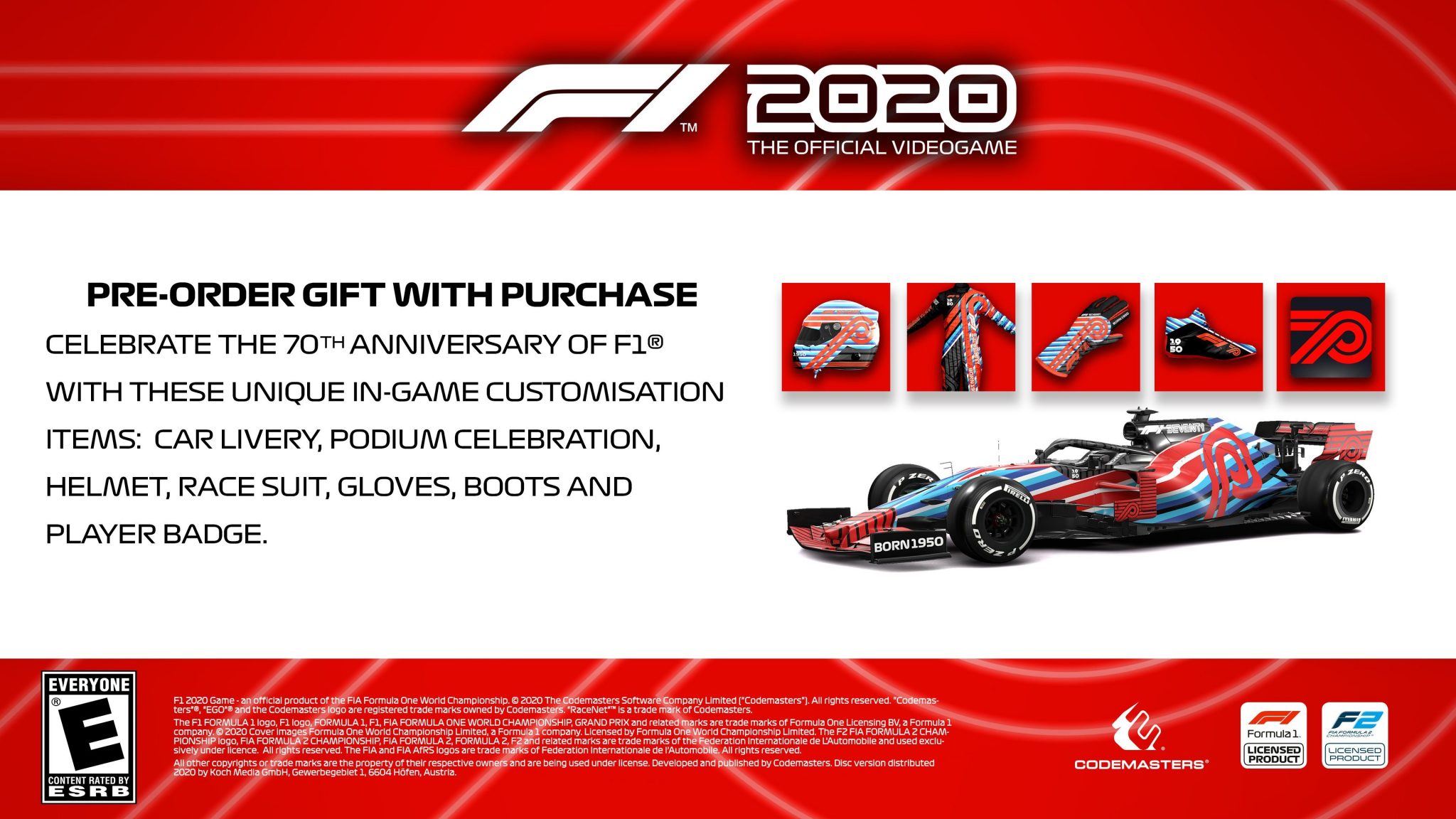  F1 2020 - Pre-Order Bonuses