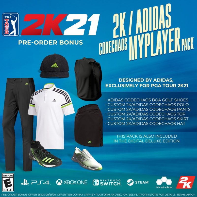 PGA Tour 2K21 CodeChaos MyPLAYER Pack