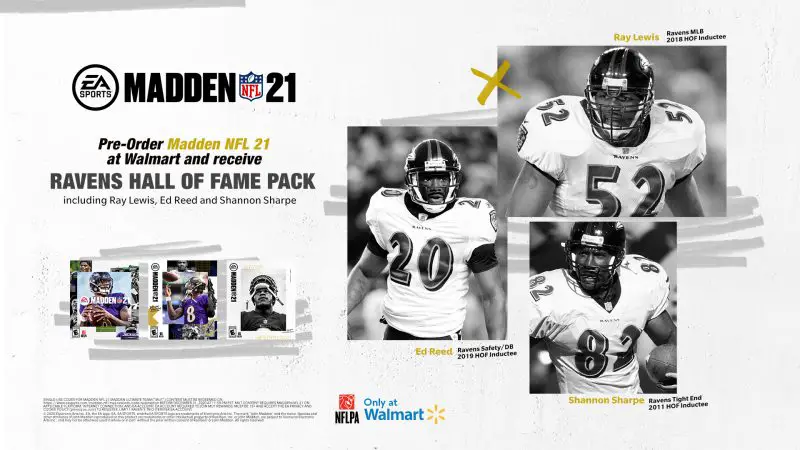 Madden NFL 21 - Ravens Hall of Fame Pack