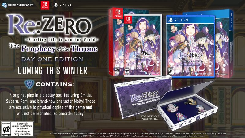ReZERO The Prophecy of the Throne Day One Edition
