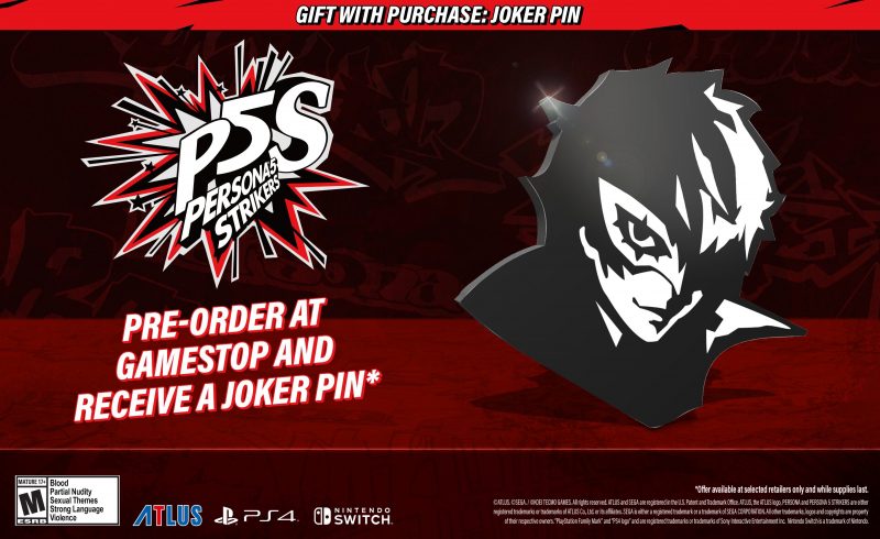 Persona 5 Strikers Joker Pin