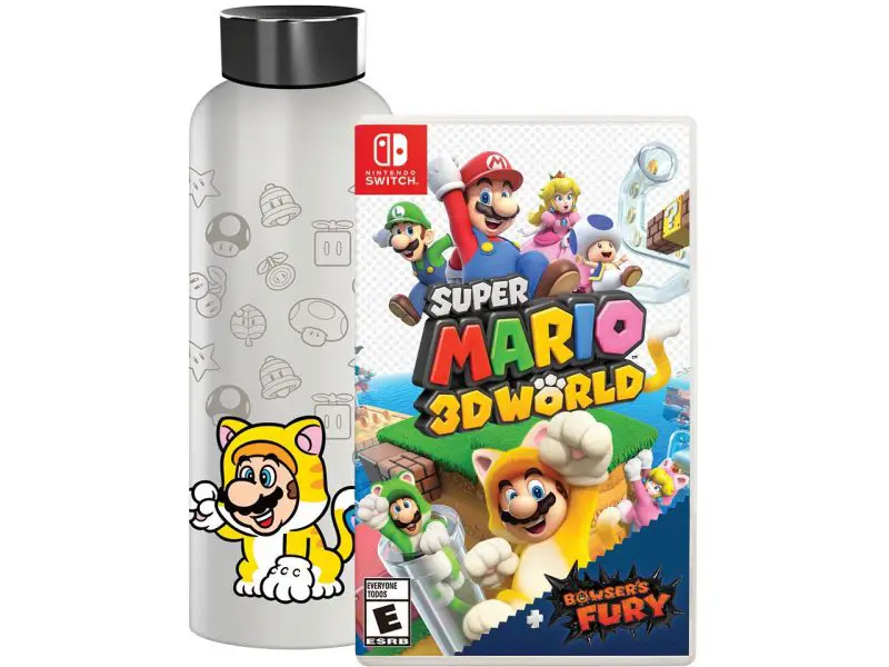 Super Mario 3D World + Bowsers Fury Water Bottle